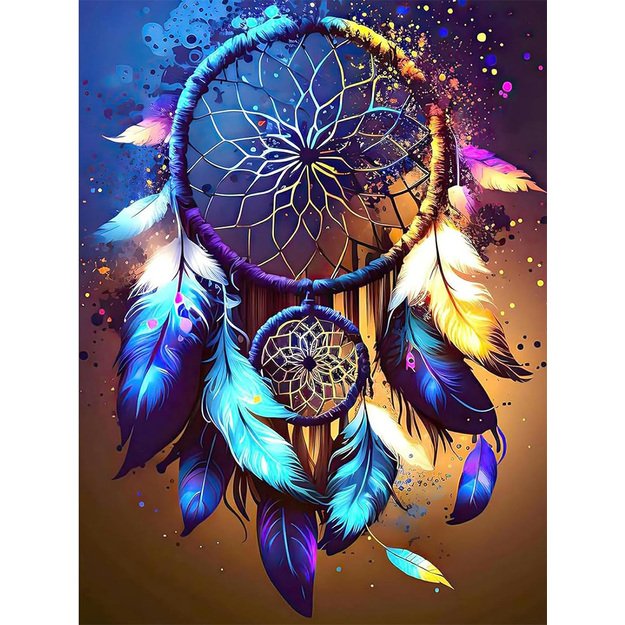Diamond Painting 5D 30x40cm (35x45cm) Colorful Dreamcatcher