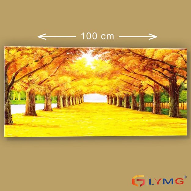 Dimanta mozaīka 5d 50x100cm (55x105cm) rudens, koki