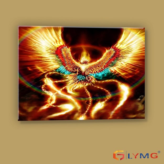 Diamond Painting 5D 30x40cm (35x45cm) Fire Phoenix