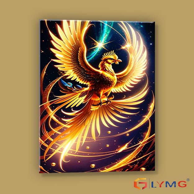 Diamond Painting 5D 30x40cm (35x45cm) Golden Phoenix