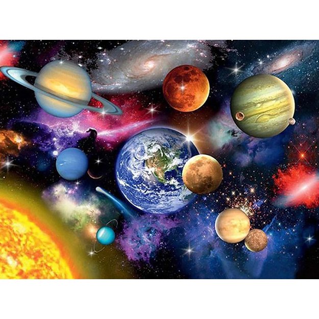Diamond Painting 5D 40x30cm (45x35cm) Solar System and Space