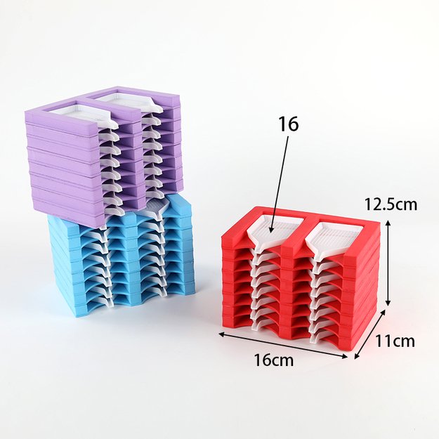 Diamond Painting 16 Tray Tower Organizer, Lavender