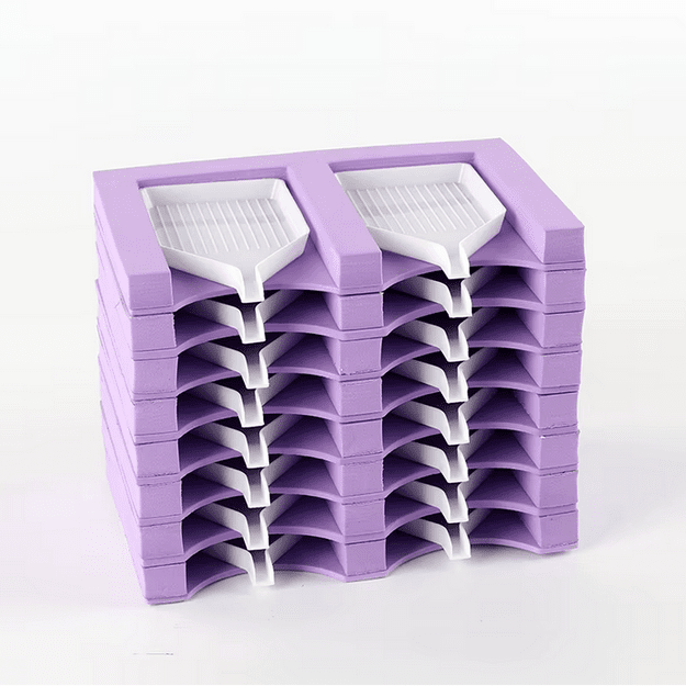 Diamond Painting 16 Tray Tower Organizer, Lavender