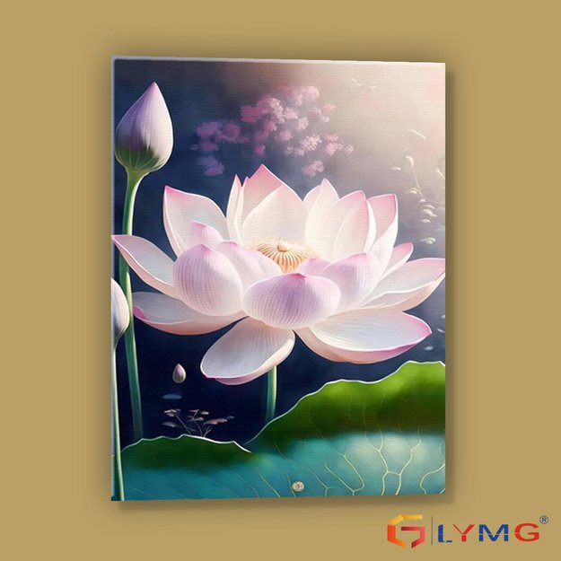 Diamond Painting 5D 30x40cm (35x45cm) Lotus Flower in Water