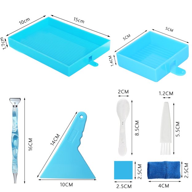 Diamond Painting Tool Kit with Yellow Trays and Pen (Applicator)