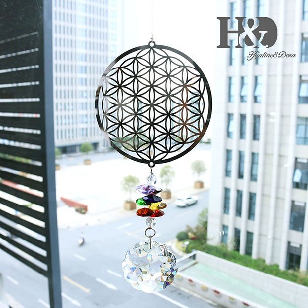 Crystal decoration – sun catcher, 19 cm crystal H&D