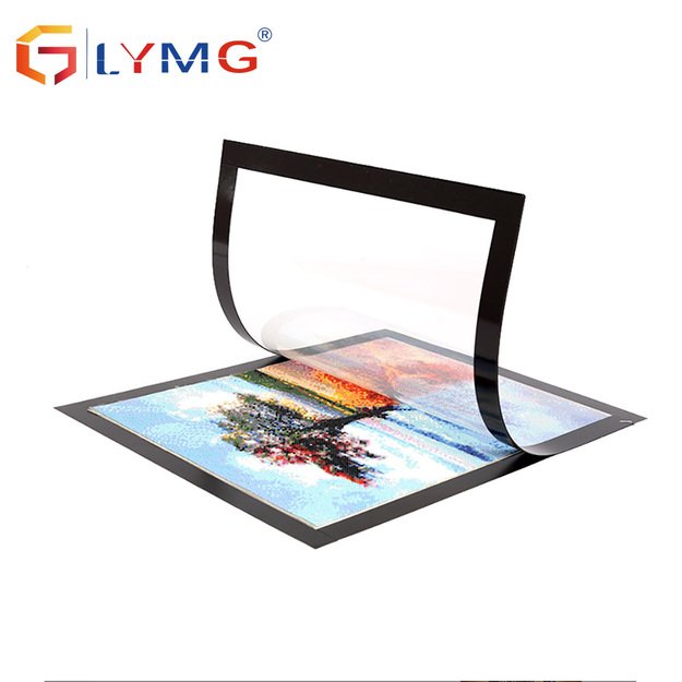 Magnetic Frame for Diamond Painting and Pictures 30x40 cm, Black, Self-Adhesive