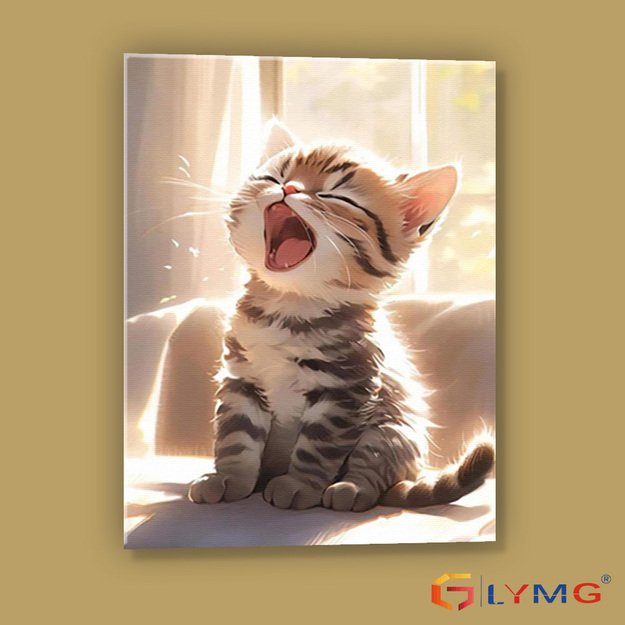 Diamond Painting 5D 30x40cm (35x45cm) Cute Kitten