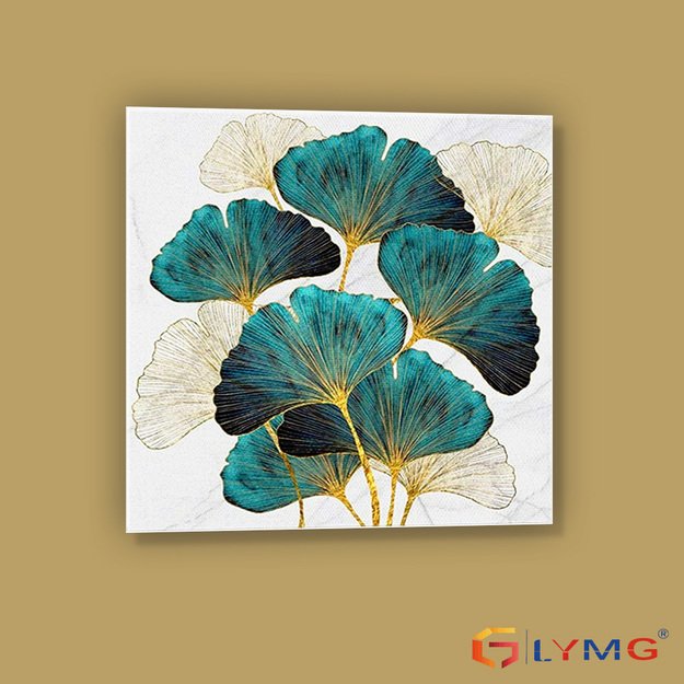 Diamond Painting 5D 30x30cm (35x35cm) Ginkgo Leaves
