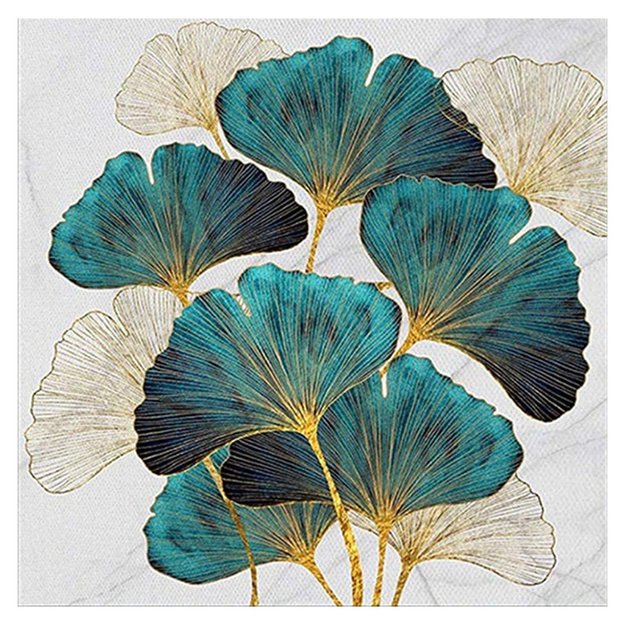 Diamond Painting 5D 30x30cm (35x35cm) Ginkgo Leaves