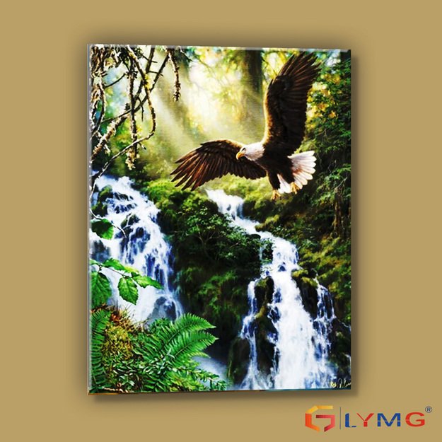 Diamond Painting 5D 30x40cm (35x45cm) Eagle over Forest Spring