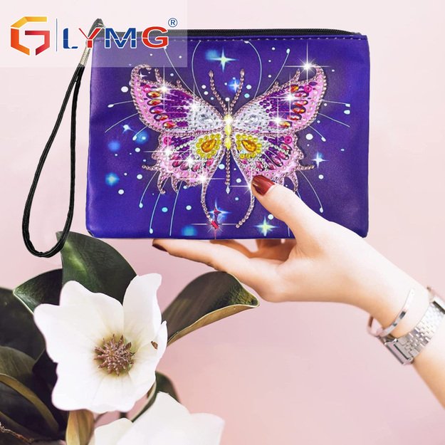 Diamond Painting Bag “Butterfly”, 21x16 cm, DIY Kit