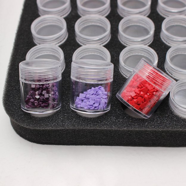Diamond Painting Drill Storage Case with 120 Bottles