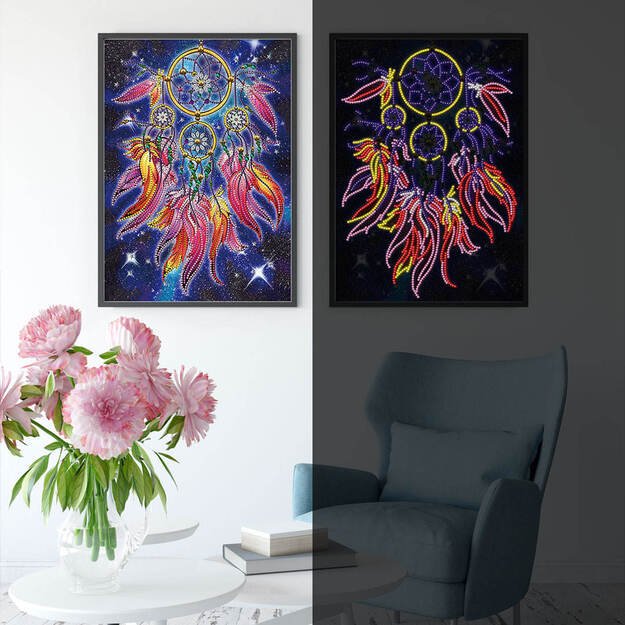 Glow in the Dark Diamond Painting 5D 30x40cm Dreamcatcher