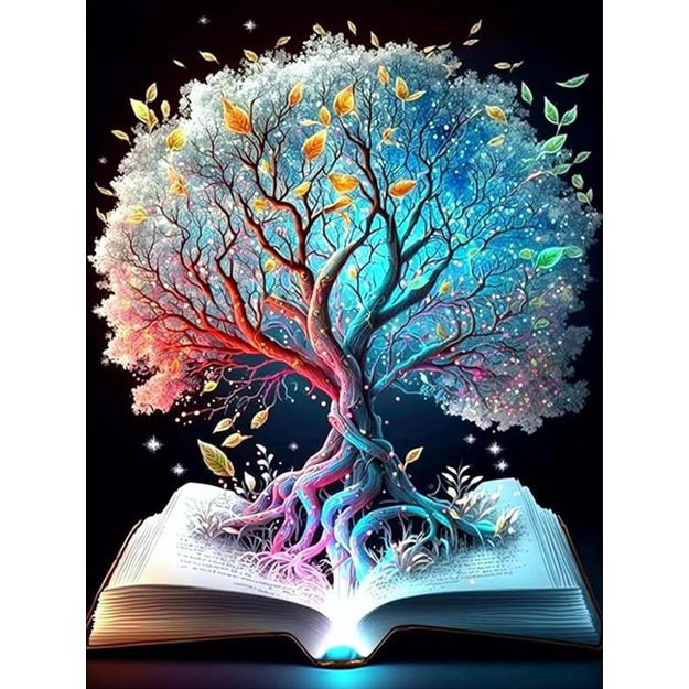 Diamond Painting 5D 30x40cm (35x45cm) Tree from Book