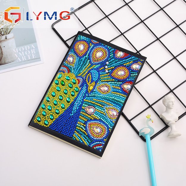 Diamond Painting Notebook 50 Pages – Peacock