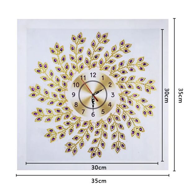 Deimantinė mozaika 5d laikrodis 35x35cm